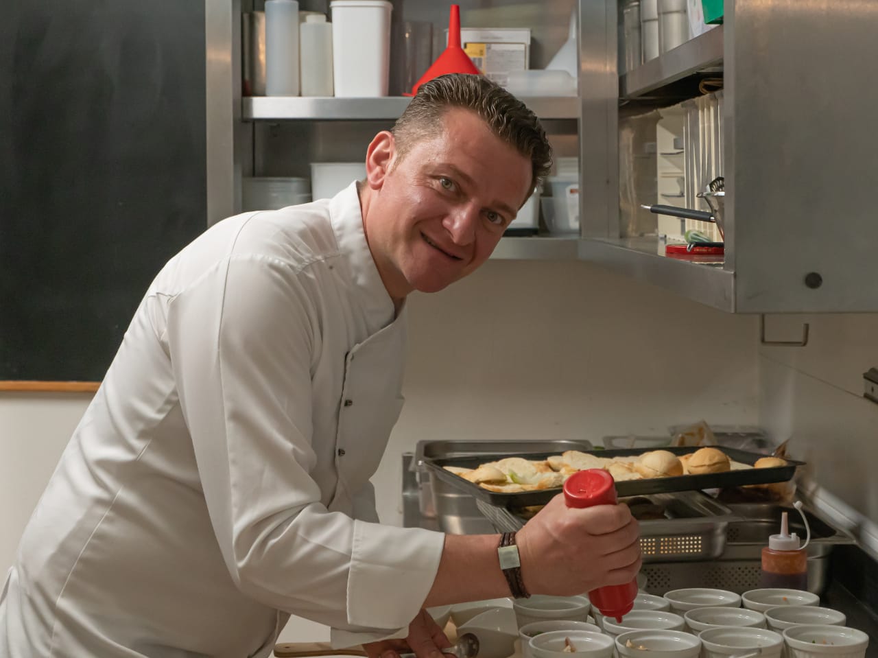 Marco Moroni, il cuoco del Ristorante Miralago