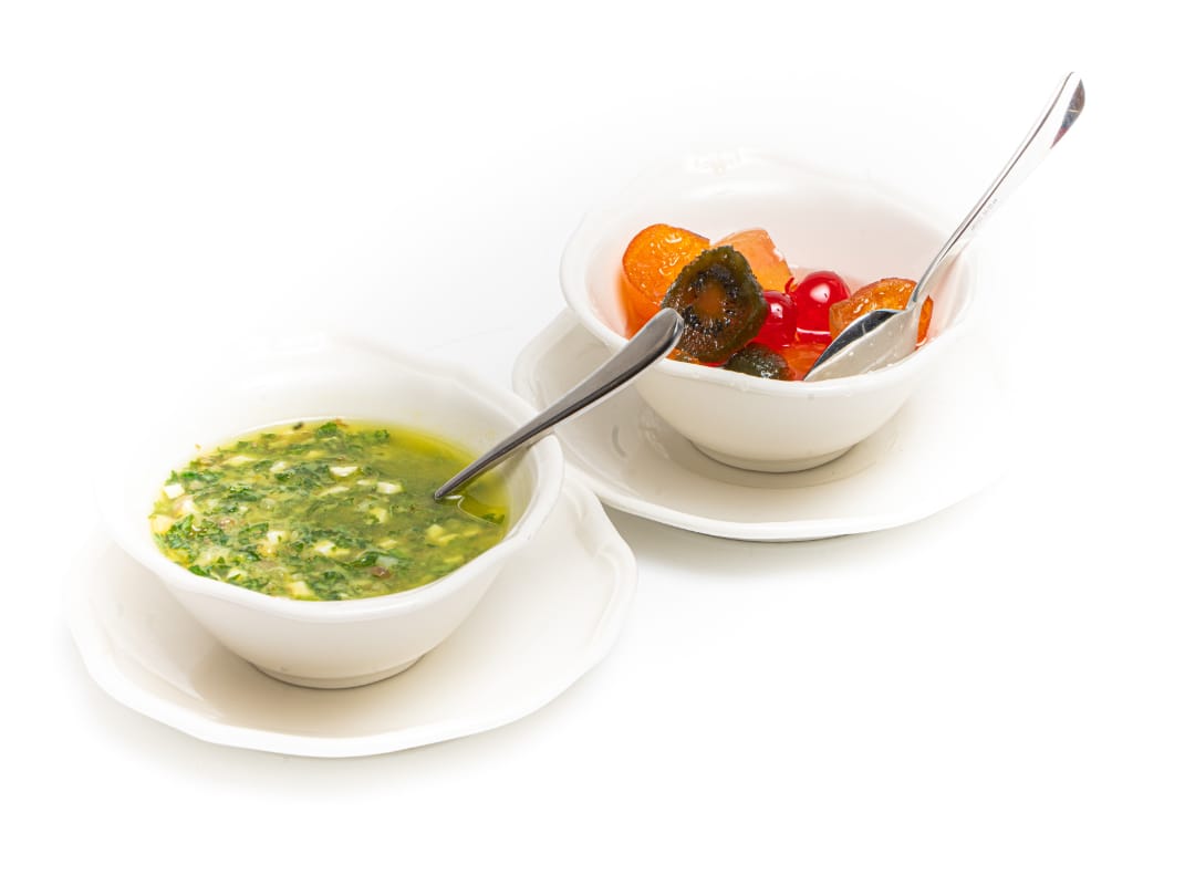Salsa verde e mostarda di frutta