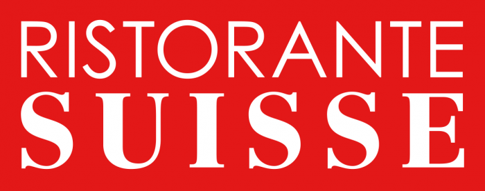 suisse ristorante logo pantone485 bianco rosso